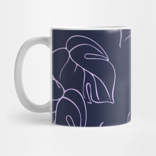 Tropical pattern with monstera leaves Mug